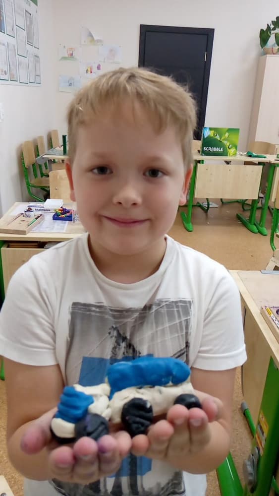 Я леплю из пластилина